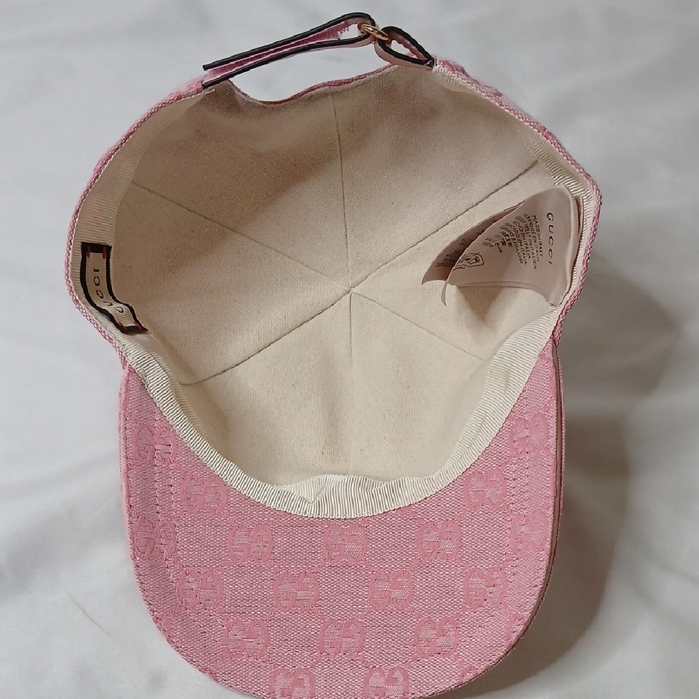 Gucci Pink Logo Baseball Cap - Picture 4 of 6